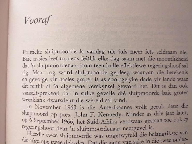 Die sluipmoord op Dr Verwoerd (BM Schoeman)