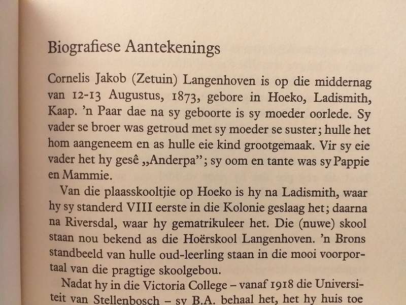 Sonde met die bure (CJ Langenhoven)