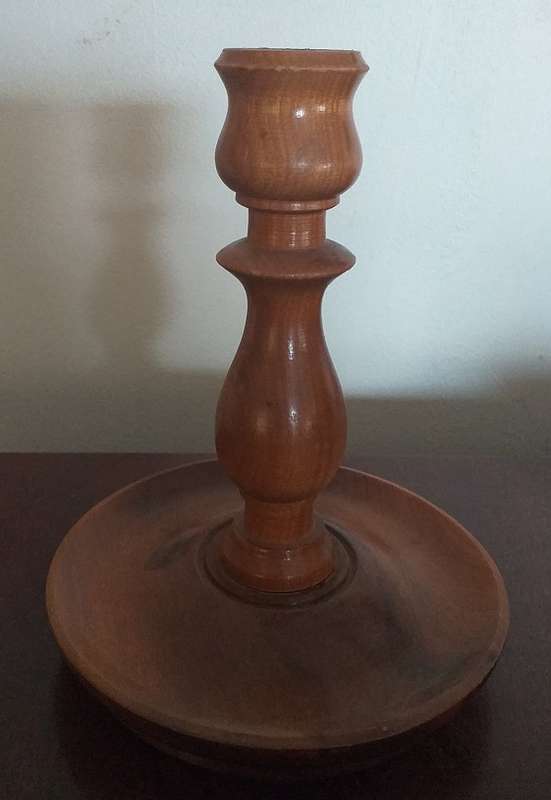 Antique Stinkwood Candle holder 1 of 2