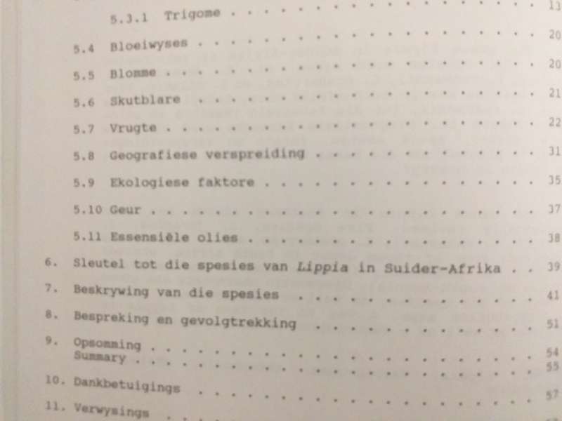Taksonomiese ondersoek van Lippia L (Verbenaceae) in Suider Afrika (AE Gildenhuys)