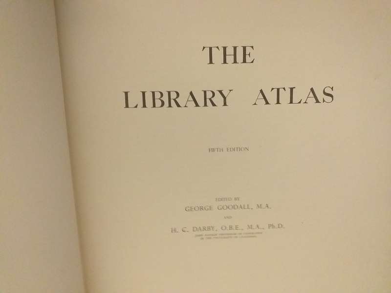 The Library Atlas (Goodall & Darby) LARGE BOOK 1947