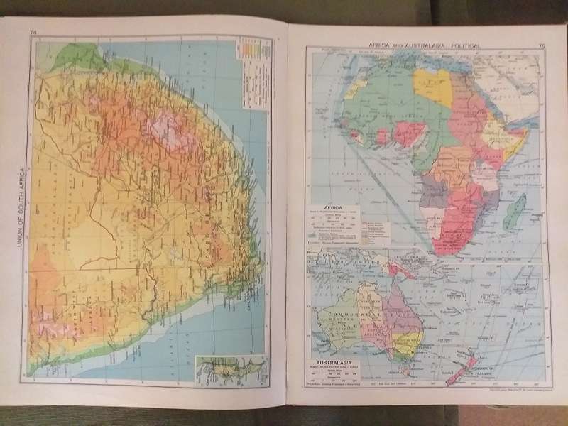 The Library Atlas (Goodall & Darby) LARGE BOOK 1947