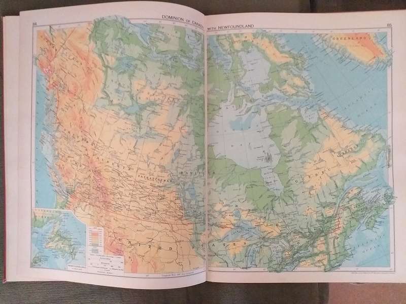 The Library Atlas (Goodall & Darby) LARGE BOOK 1947