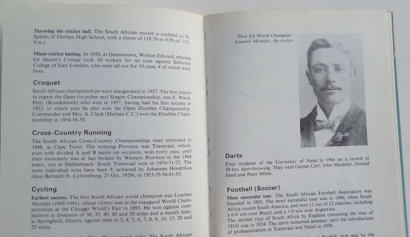 TOTAL's book of Southern African Records (Eric Rosenthal) 1975