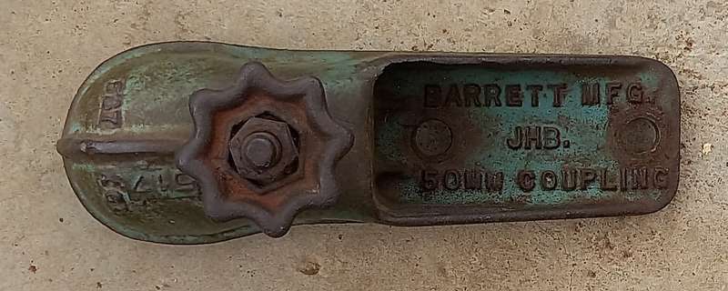 Trailer coupler Barrett Mfg Jhb