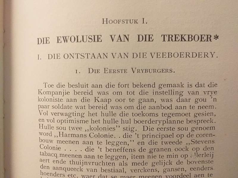 Die Trekboer in die geskiedenis van die Kaapkolonie (Dr PJ van der Merwe) Ons geskiedenis serie
