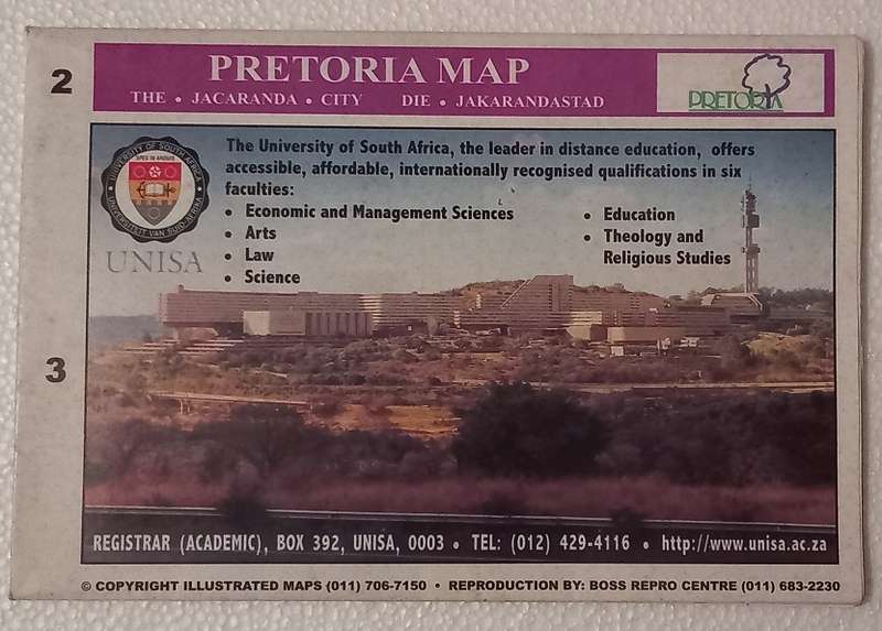 Pretoria fold open map