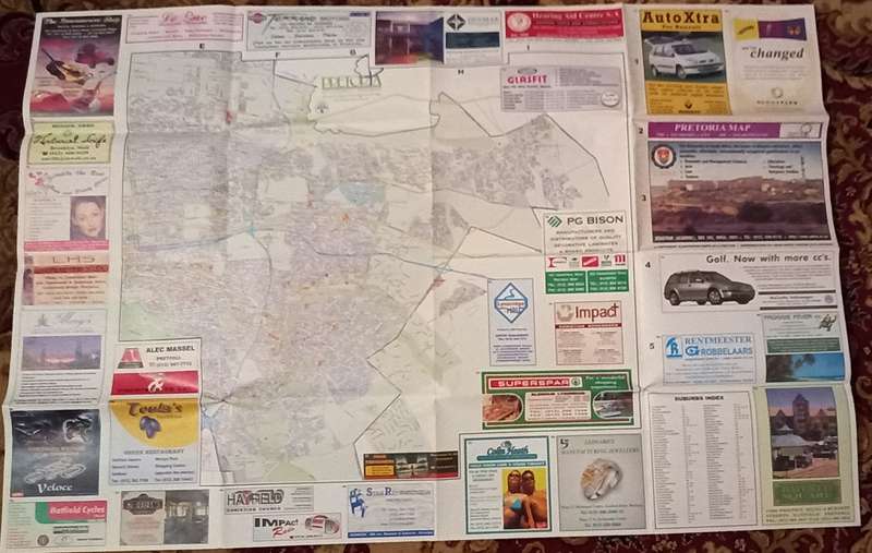 Pretoria fold open map