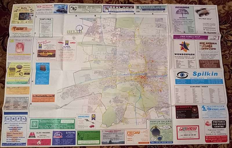 Pretoria fold open map