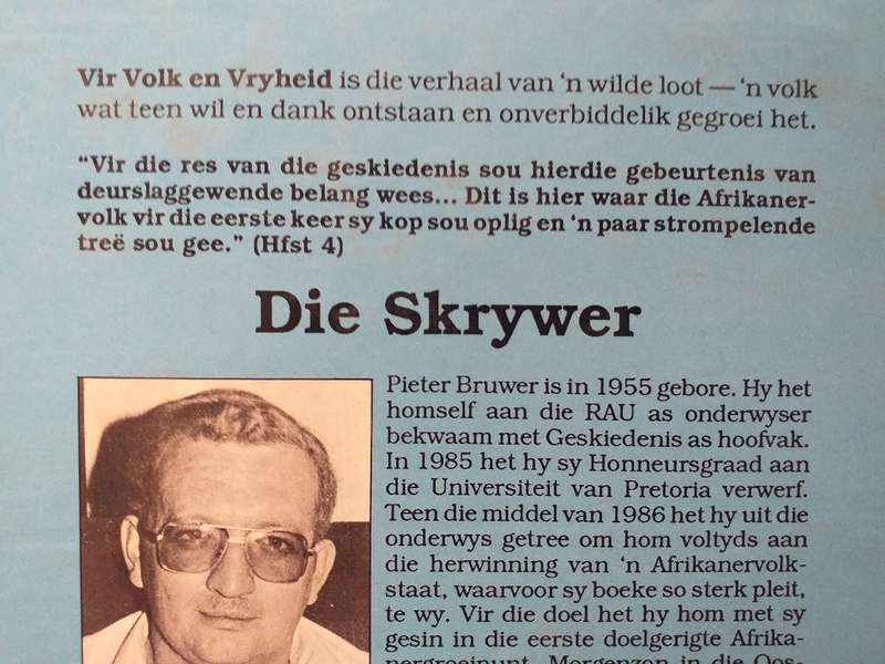 Vir volk en vryheid (PF Bruwer)