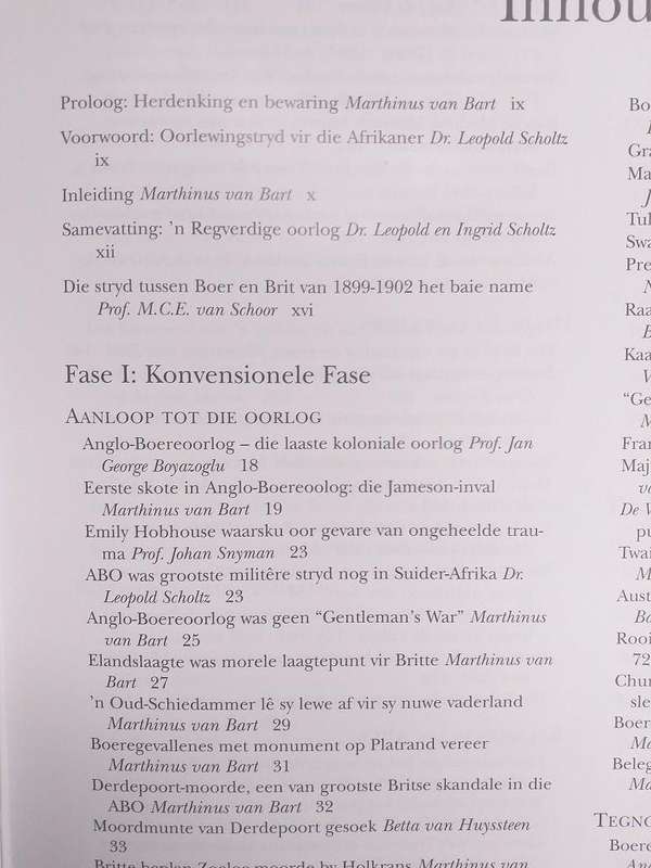 Vir Vryheid en vir Reg Anglo Boereoorlog gedenkboek (Red Van Bart & Scholtz)