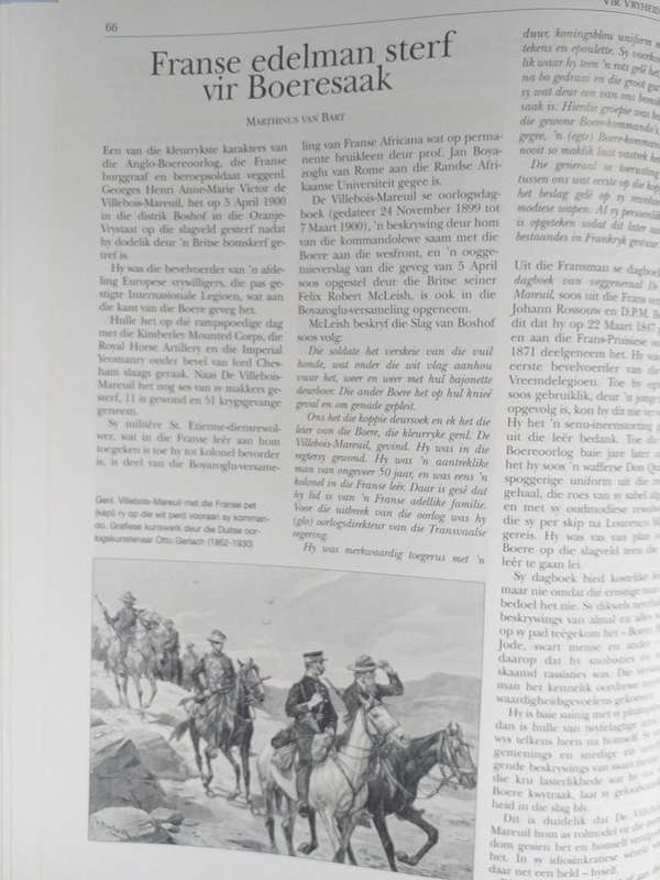 Vir Vryheid en vir Reg Anglo Boereoorlog gedenkboek (Red Van Bart & Scholtz)