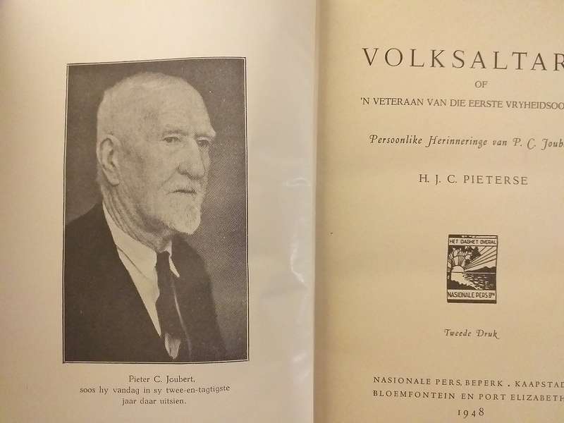 Volksaltare of 'n Veteraan van die Eerste Vryheidsoorlog (HJC Pieterse) Ons Geskiedenis Serie