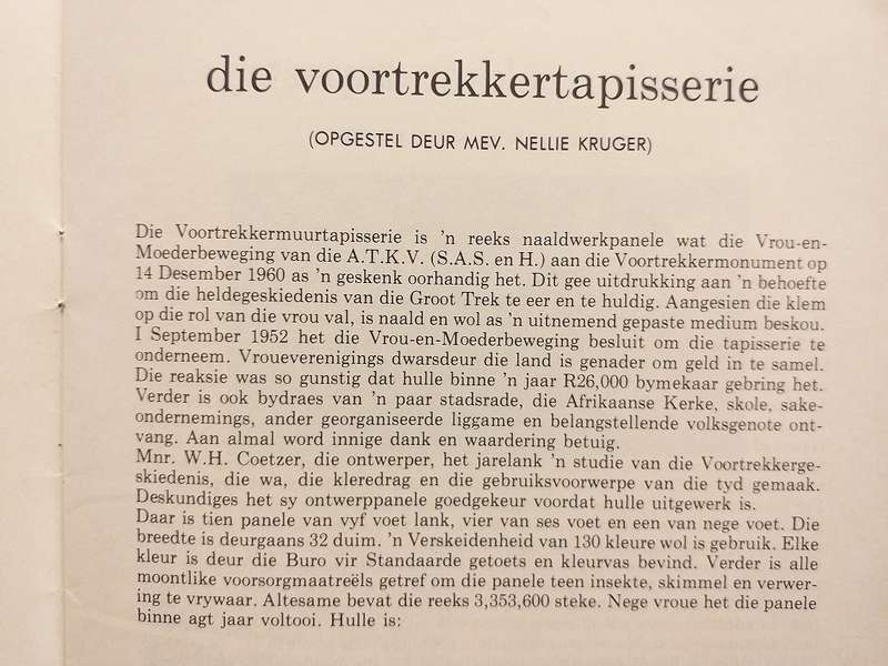 Die Voortrekkertapisserie / The Voortrekker Tapestry