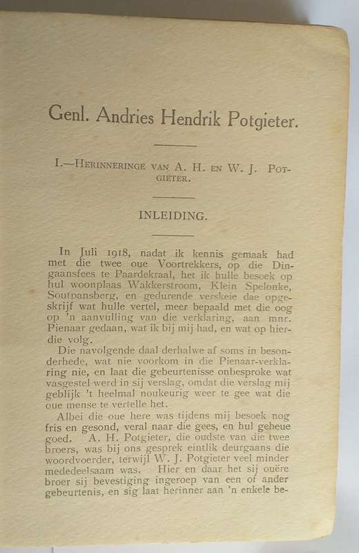 Voortrekkermense III Die Burgerleeskring (Dr Gustav Preller) *** LEESKOPIE ***