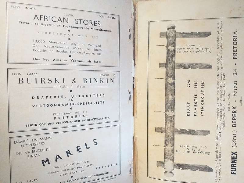 Voortrekkermonument Soewenier 1949 boek