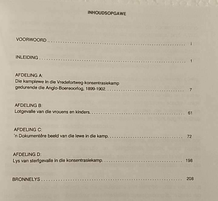 Konsentrasiekamp Gedenkreeks nr 3 Vredefortweg (Prof AWG Raath) Eerste Uitgawe