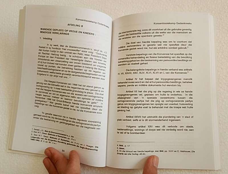 Konsentrasiekamp Gedenkreeks nr 4 Vroueleed (Prof AWG Raath)