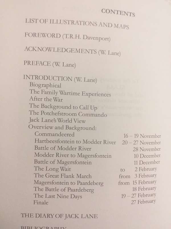 The War Diary of Burgher Jack Lane 1899-1900 (William Lane)