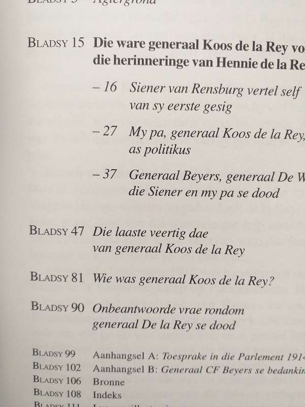 Die ware Generraal Koos de la Rey (Hennie de la Rey)