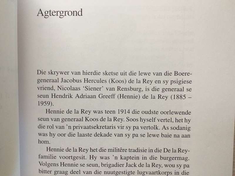 Die ware Generraal Koos de la Rey (Hennie de la Rey)