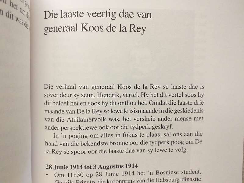 Die ware Generraal Koos de la Rey (Hennie de la Rey)