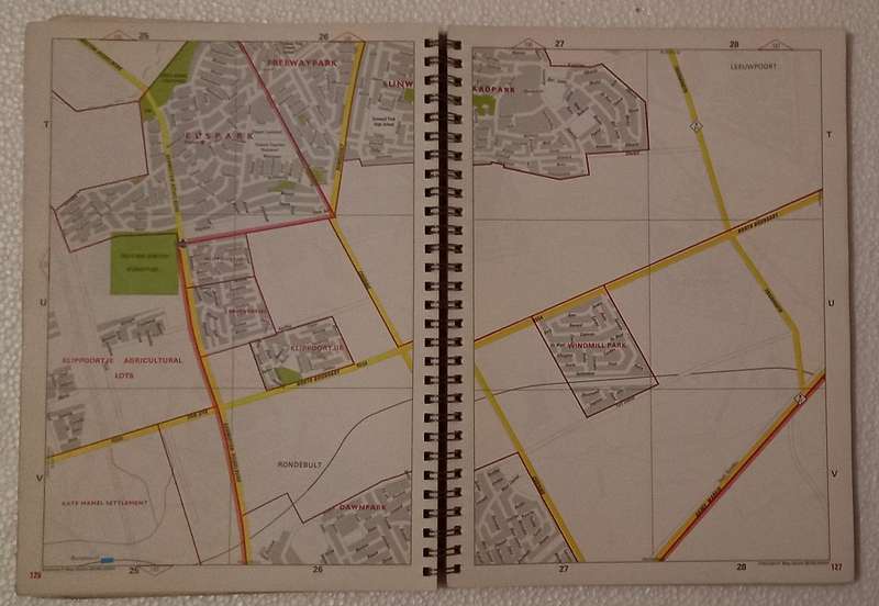 Witwatersrand Mapstudio 5th Edition book map *** WELL USED ***