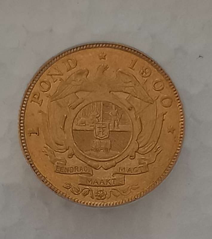 1900 ZAR Anacs AU58 pond