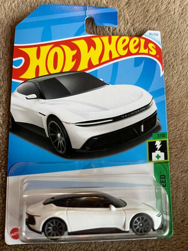 Hot wheels De Lorean long card import