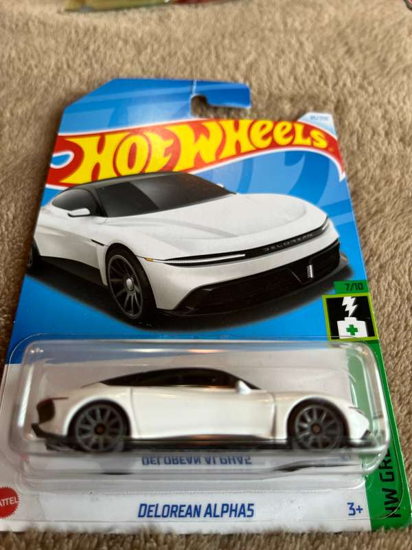 Hot wheels De Lorean long card import