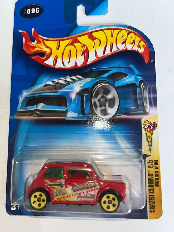 Hot wheels Mini Cooper long card clown crazed.  Scarce