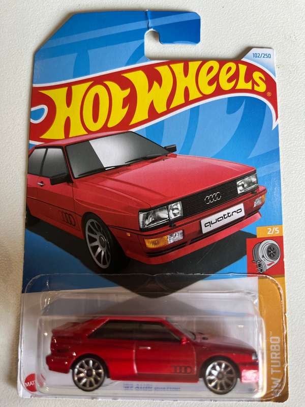 Hot wheels long card import 2025 Audi turbo