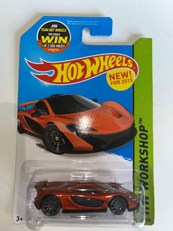 Hot wheels McLaren long card import