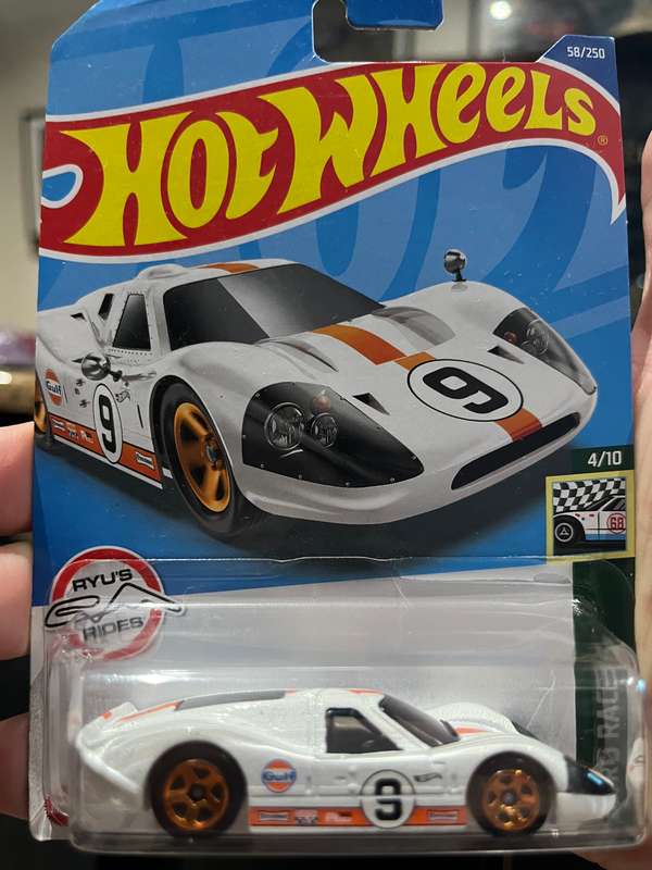 Hot wheels Ford GT MK IV long card import