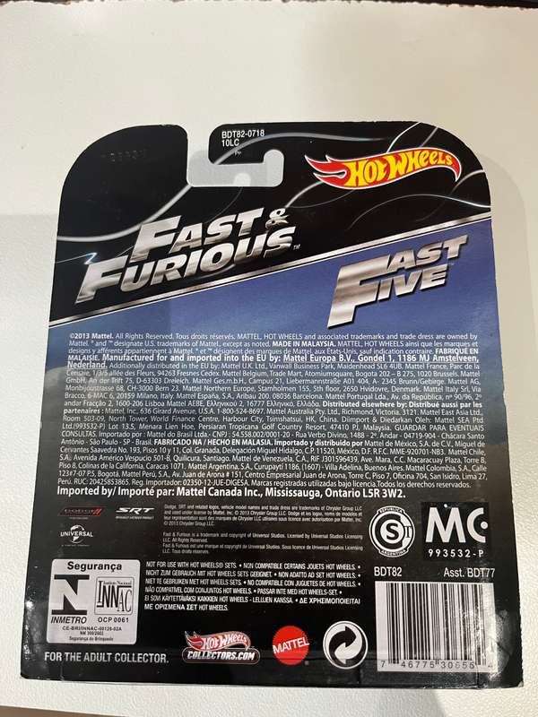 Hot wheels Fast and Furious Dodge.  RETRO