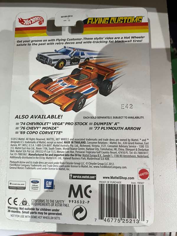 Hot wheels Flying customs Chev Monza