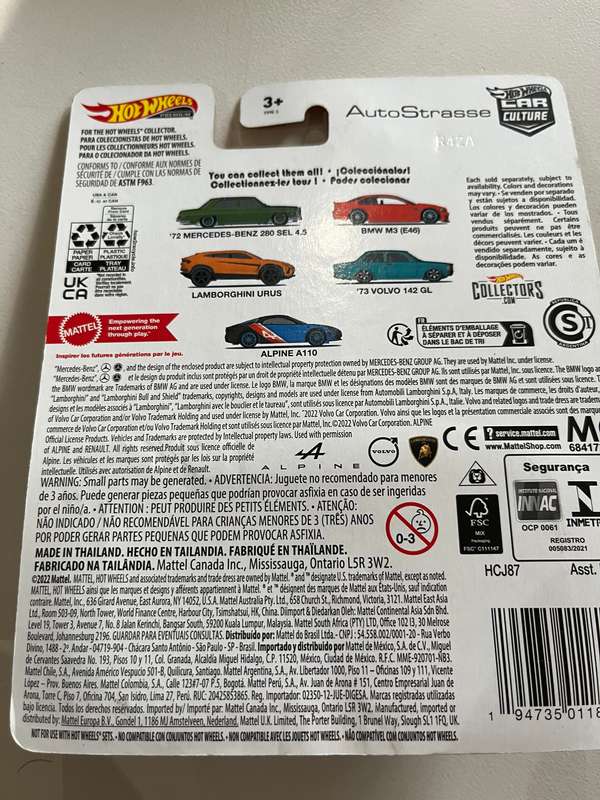 Hot wheels Volvo Car culture import
