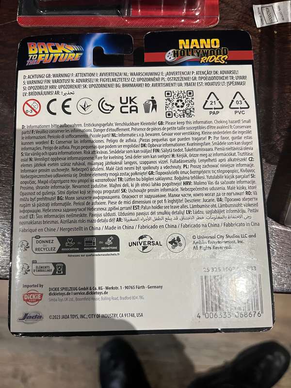 Jada Back to the Future 3 car set 1/78 s