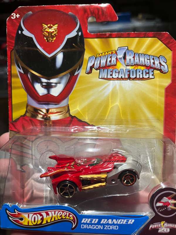 Hot wheels Power rangers red