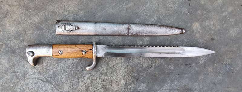 KS98 SAWBACK BAYONET DSWA , SCHUTZTRUPPE