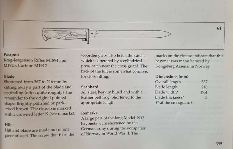 PAIR OF NORWEGIAN BAYONETS