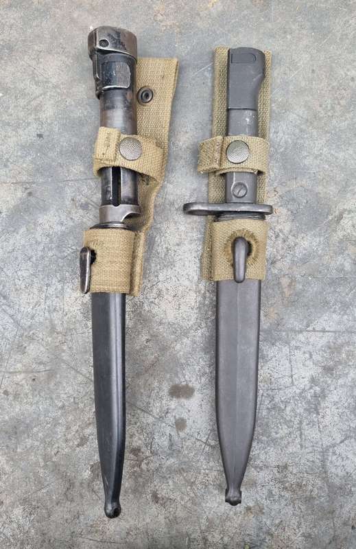 SADF UZI AND R1 BAYONET WITH BOOK