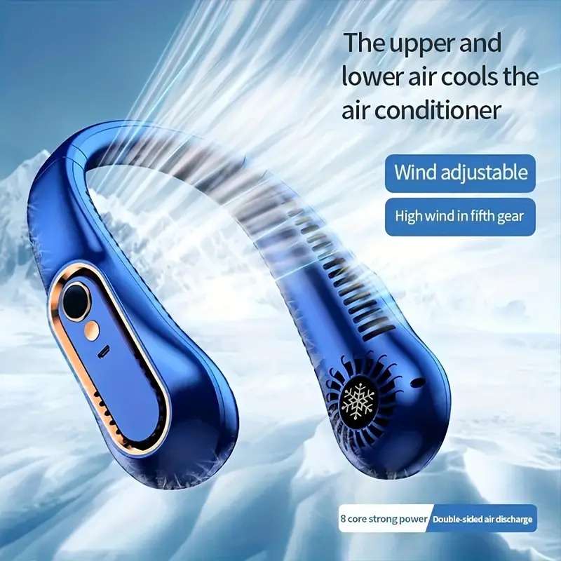USB Charging Portable Neck Hanging Fan
