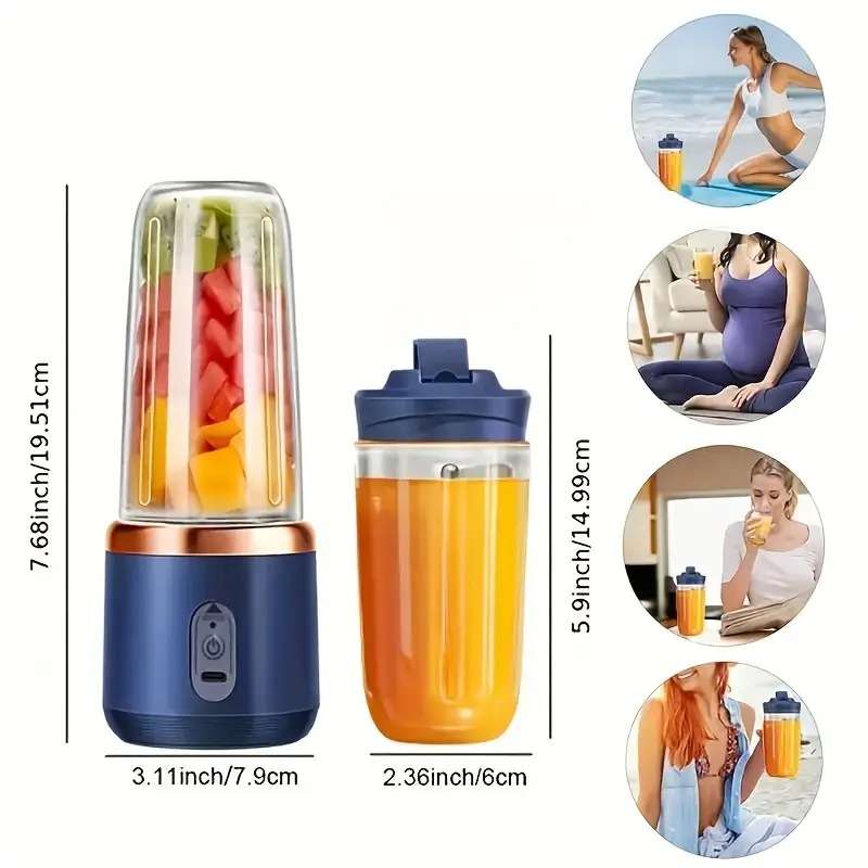 Portable Blender Set with Dual Cups