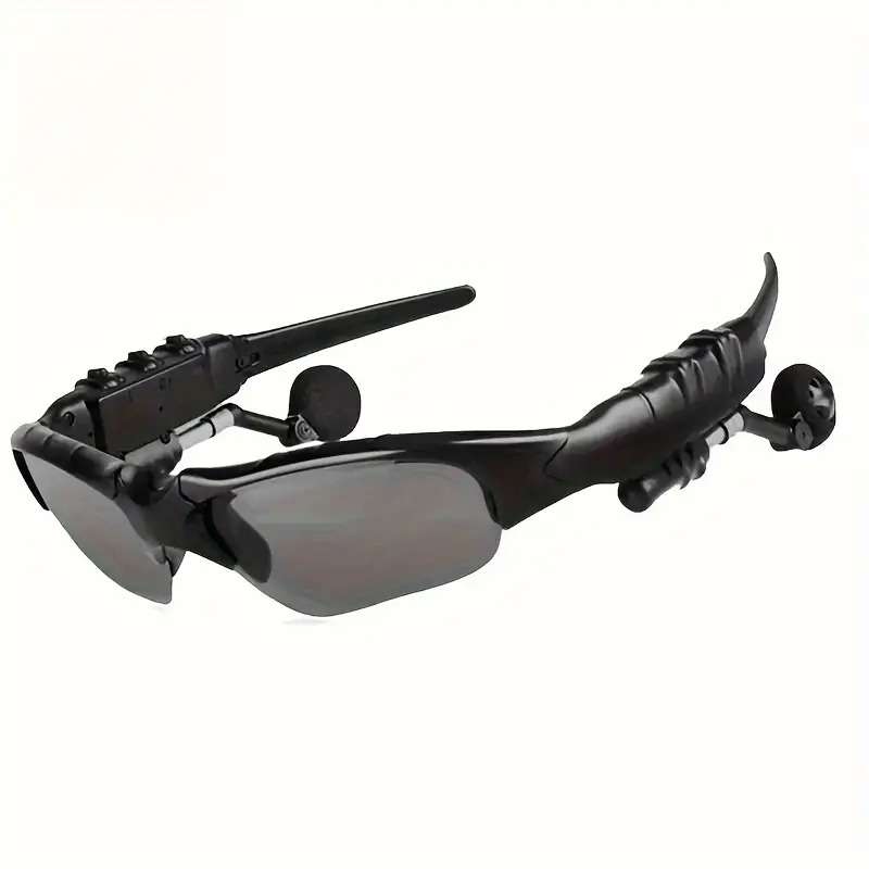 Smart Driving Glasses with Wireless Headphones - Black