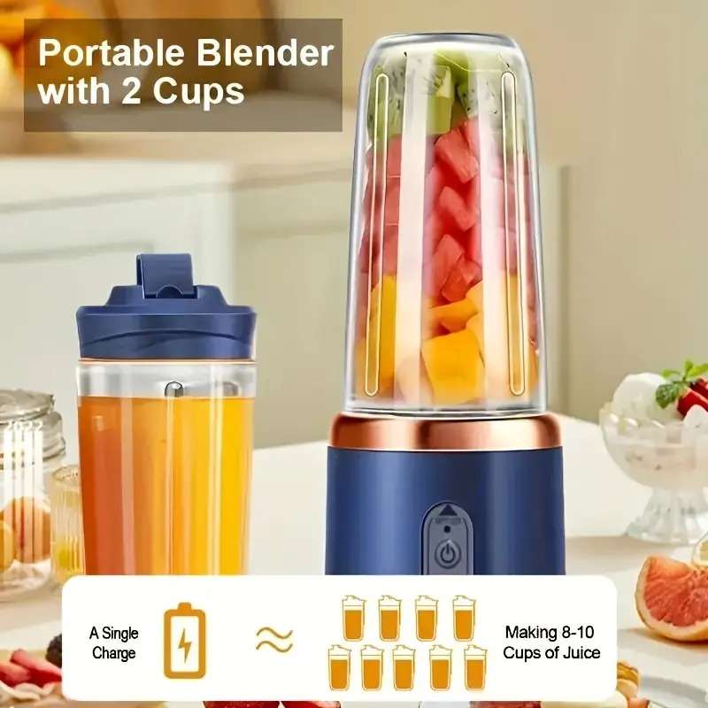 Portable Blender Set with Dual Cups