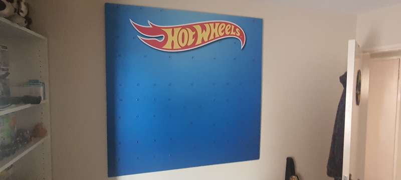 Hotwheels custom made display stand.