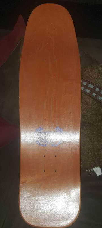 Hand signed Bam Magera Heart foundation Velvet skate board.