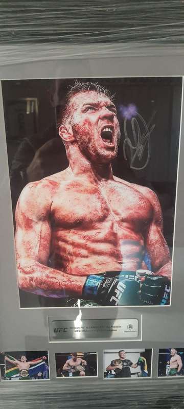 Hand signed Dricus du Plessis Ufc photo