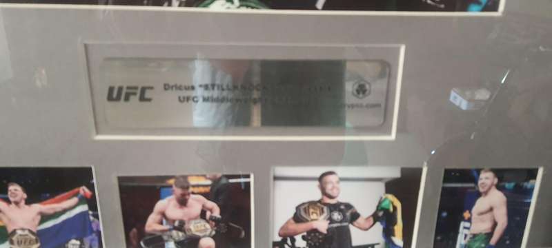 Hand signed Dricus du Plessis Ufc photo